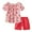A-Green, variant on ZQUUVOU Toddler Girls Summer Set Casual Short Sleeve Round Neck Short And Shorts Sets B-Pink