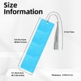 thumbnail image 3 of Kdxio Sky Blue Glitter Print Metal Tassel Bookmarks,Perfect Gift for Art Lovers and Bookworms Metal Bookmarks for Women, 3 of 8