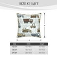 thumbnail image 4 of Kll Tractor And Dumper Decorative Throw Pillow Covers Velvet Soft For Couch Sofa Bedroom Living Room Outdoor -18"X18", 4 of 8