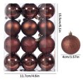 thumbnail image 4 of CHGBMOK 24pcs Small Christmas Ball 4cm /1.57 Inch Ornaments Shatterproof Mini Xmas Tree Balls Hanging Ball(Coffee), 4 of 6