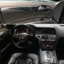 Carbon Fiber For Audi Q7 2005-2019 Car Film Interior Sticker Center Console Gear Dashboard Air Door Handle Lift Panel