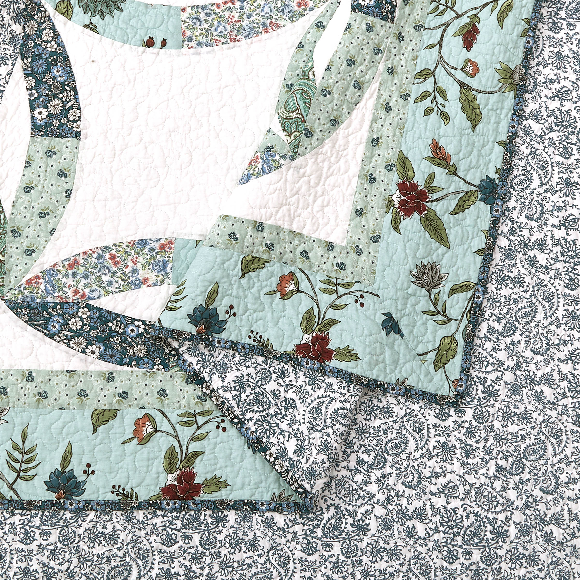 Modern Heirloom Felicity Blue 2-Piece Quilt Set, Twin