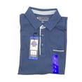 thumbnail image 3 of Pebble Beach Men's Dry-Luxe Performance Polo Style Golf Shirt Size L Color Blue, 3 of 4