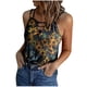 thumbnail image 1 of Blusa informal sin mangas con estampado calado de verano para mujer a la moda Fridja  qr3666, 1 of 5