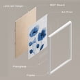 thumbnail image 4 of PixonSign Framed Wall Art Pastel Blue Daisy Tulip Posters, Set of 2 Nature Wilderness Floral Botanical Modern Illustrations Wall Decor, Adhesive Canvas Prints for Home Decor - 8"x10" White, 4 of 5