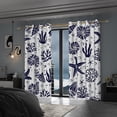 thumbnail image 3 of Lfeey Blackout Curtains for Children's Bedroom, Room Darkening, Ocean Theme, 2 Panels, 42x72 inches, 3 of 6