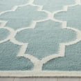thumbnail image 2 of SAFAVIEH Dhurries Toby Geometric Runner Rug, Light Blue/Ivory, 2'6" x 6', 2 of 4