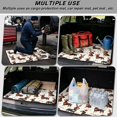 thumbnail image 3 of Bulopur Vintage Christmas Bow Car Trunk Mat 29" x 39", Bow Cargo Liner, Waterproof Non-Slip Rear Cargo Mat for Winter Xmas Driving, 3 of 7