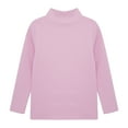 thumbnail image 4 of Alvivi Kids Girls Boys Compression Shirt Mock Neck Base Layer Athletic Sport Undershirt Pink 2-3, 4 of 7