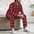 thumbnail image 7 of Lsque Christmas With Snowflakes Pattern Long Sleeve Pajama Set for Men - Soft 2-Piece Sleepwear and Loungewear Set with Pockets, Comfy Nightwear-Small, 7 of 7