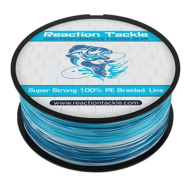 Reaction Tackle Braided Fishing Line Blue Camo