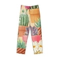 thumbnail image 4 of Daiia Succulent And Cactus Men's Sleep Pant with Pockets and Drawstring,Pajama Pants-Large, 4 of 9