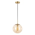 thumbnail image 5 of SAFAVIEH Cyril LED Amber Glass Pendant Light with Amber Shade, 5 of 8