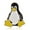 Silver, variant on Tux the Linux Penguin Hard Enamel Lapel Pin | Clayton Jewelry Labs