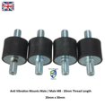 thumbnail image 1 of M8 Rubber Mounts Shock Absorber Double Male Shock Absorber Anti Vibration Bobbin Boat Car Bobbin Thread Rubber Anti Vibration Bobbin, 1 of 8