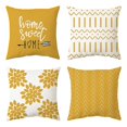 thumbnail image 1 of Juego de 4 fundas de cojín de 45 x 45 cm, fundas de almohada decorativas modernas, funda de almohada para sofá, decoración del hogar, sala de estar, dormitorio, sofá, sillón, almohada corta de felpa, 1 of 5
