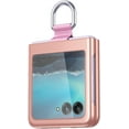thumbnail image 3 of Phone Case Compatible with Motorola Razr+/ Motorola Moto Razr Plus 2023 with Ring, Shockproof Protective Phone Case Cover for Motorola Razr 40 Ultra QHZH-Pink, 3 of 9