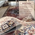 thumbnail image 5 of L'Baiet Monica Abstract Washable Area Rug Red 2' x 6' Runner Rugs Carpet for Living Room, Bedroom, Kitchen, Entryway, Nursery, Playroom, Office | Boho Aesthetic Modern Colorful Home Decor, 5 of 6
