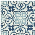 thumbnail image 5 of SAFAVIEH Four Seasons Katelynn Damask Polyester Area Rug, Blue/Ivory, 5' x 8', 5 of 7