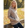 thumbnail image 7 of Women Hoodies Sweatshirts Long Sleeve Crewneck Sweaters Fleece Hooded Oversized Shirts With Pocket, 7 of 7