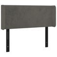thumbnail image 2 of vidaXL Headboard with Ears Dark Gray 40.6"x6.3"x30.7"/34.6" Velvet, 2 of 36