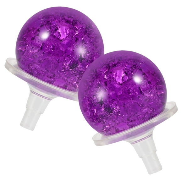 MLINS 2 Sets Waterfall Fountain Glass Ball With Stand Glass Ball Replacement For Indoor Tabletop Fountain Rotating Ball Feng Shui Balls