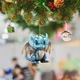 thumbnail image 4 of Clearance Under $5!Yyuenw 3.1 Inch Acrylic Christmas Pendant 3D Toy Dragon Pendant for Holidays Party Car Home Decor, 4 of 5