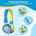 thumbnail image 6 of New Bee Kids Headphones with Mic, Safe Volume Limiter, On-Ear 2-PACK, 6 of 11