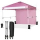 thumbnail image 4 of Costway 3 m x 3 m Pabellón Emergente Con Pared Lateral, Carpa Plegable Con Bolsa Enrollable, Barras Cruzadas Colgantes, Cinta para Pancartas, Refugio Portátil de Sombra para Mercado, Patio, Camping, 4 of 5