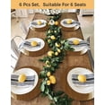 thumbnail image 4 of 15 Inch Round Placemats Set of 4, Ombre Waves Non Slip Heat Insulation PP Table Mats, Abstract Art Gradient Brown Modern Washable Place Mats for Kitchen Dining Party Table Decor, 4 of 7