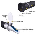 thumbnail image 4 of Handheld Alcohol Refractometer 0-40% Brix 0-25% Alcoholometer Sugar Wine Concentration Meter ATC ,Long Lasting, 4 of 6