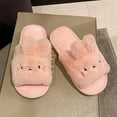 thumbnail image 4 of Gubotare Slippers for Women Slippers for Women Slippers Retro Soft Plush Warm Slip-on Slippers Cozy Indoor Outdoor Slippers Size 5.5 (Pink,5.5), 4 of 5