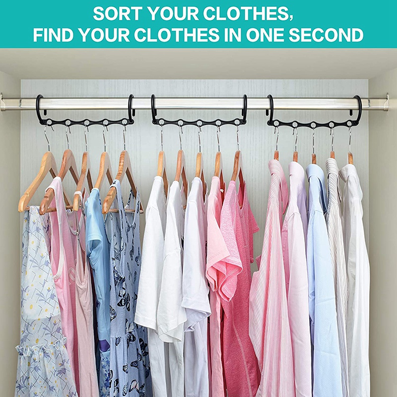 10 Pieces of Wardrobe Storage Bags and Storage Magic Hangers Sturdy