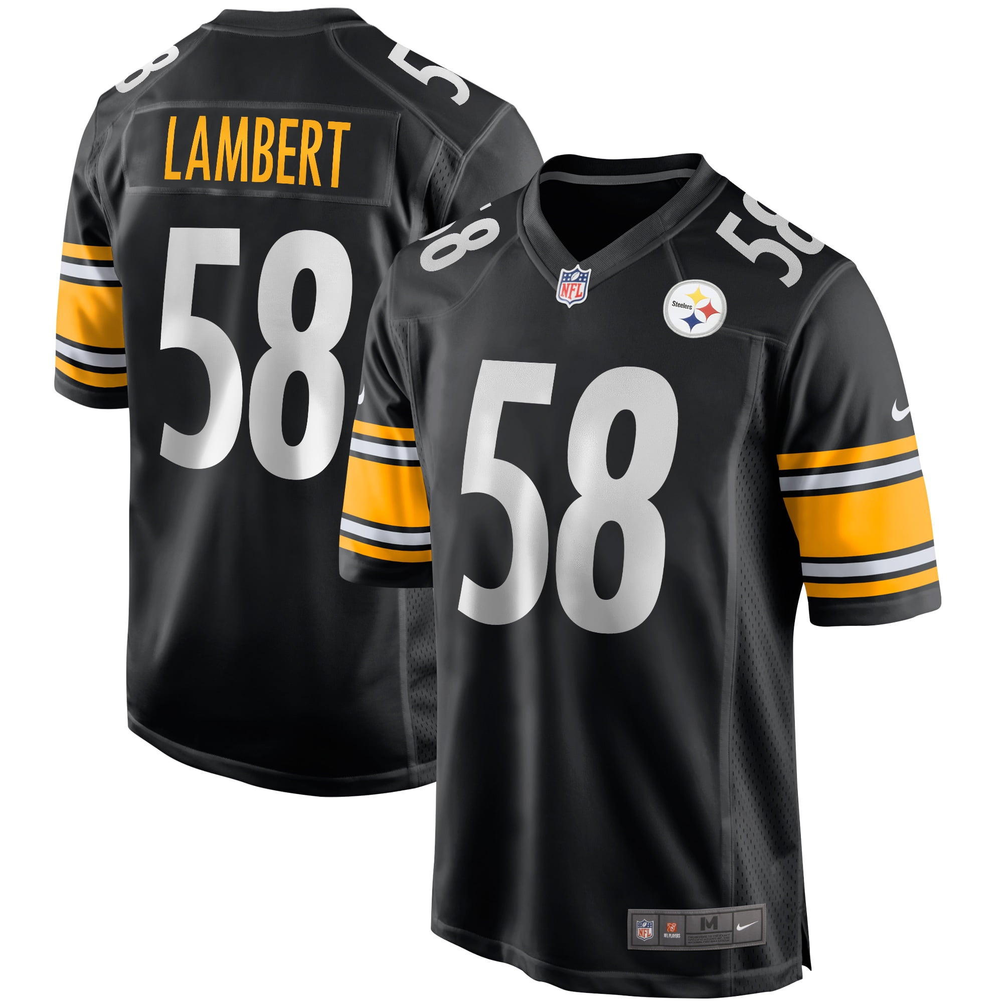 Jack Lambert Pittsburgh Steelers Nike Game Retired Player Jersey - Black - Walmart.com ...