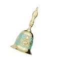 thumbnail image 5 of Almencla Christmas Resturant Service Bell, Dining Table Bell, Handheld Ringing Bell, Decorative Hand Bell Retro Call Bell Decor Green Golden, 5 of 8