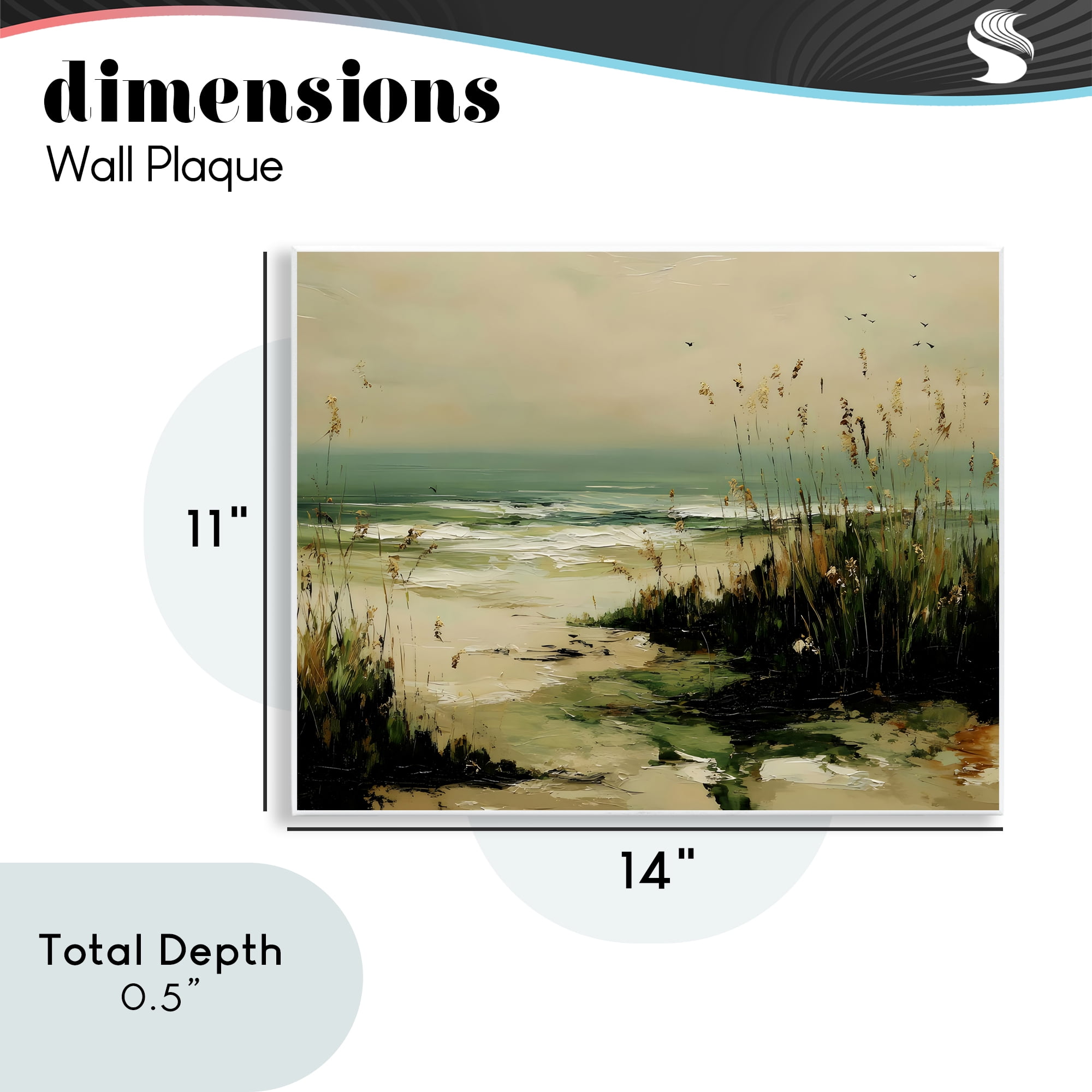 Stupell Industries Sea Oats on the Beach Wall Plaque Art, design by Franklyn Gregory