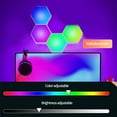 thumbnail image 6 of Hexagonal RGB Light under $5! CQCYD Hexagonal RGB Light Panels, Smart Control LED Wall Light with Music Sync, Game Room Mood Lighting, DIY Background Wall Light for Bedroom Living Room, USB Powered, 6 of 7
