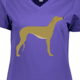 thumbnail image 4 of Inktastic Greyhound Women's V-Neck T-Shirt, 4 of 5