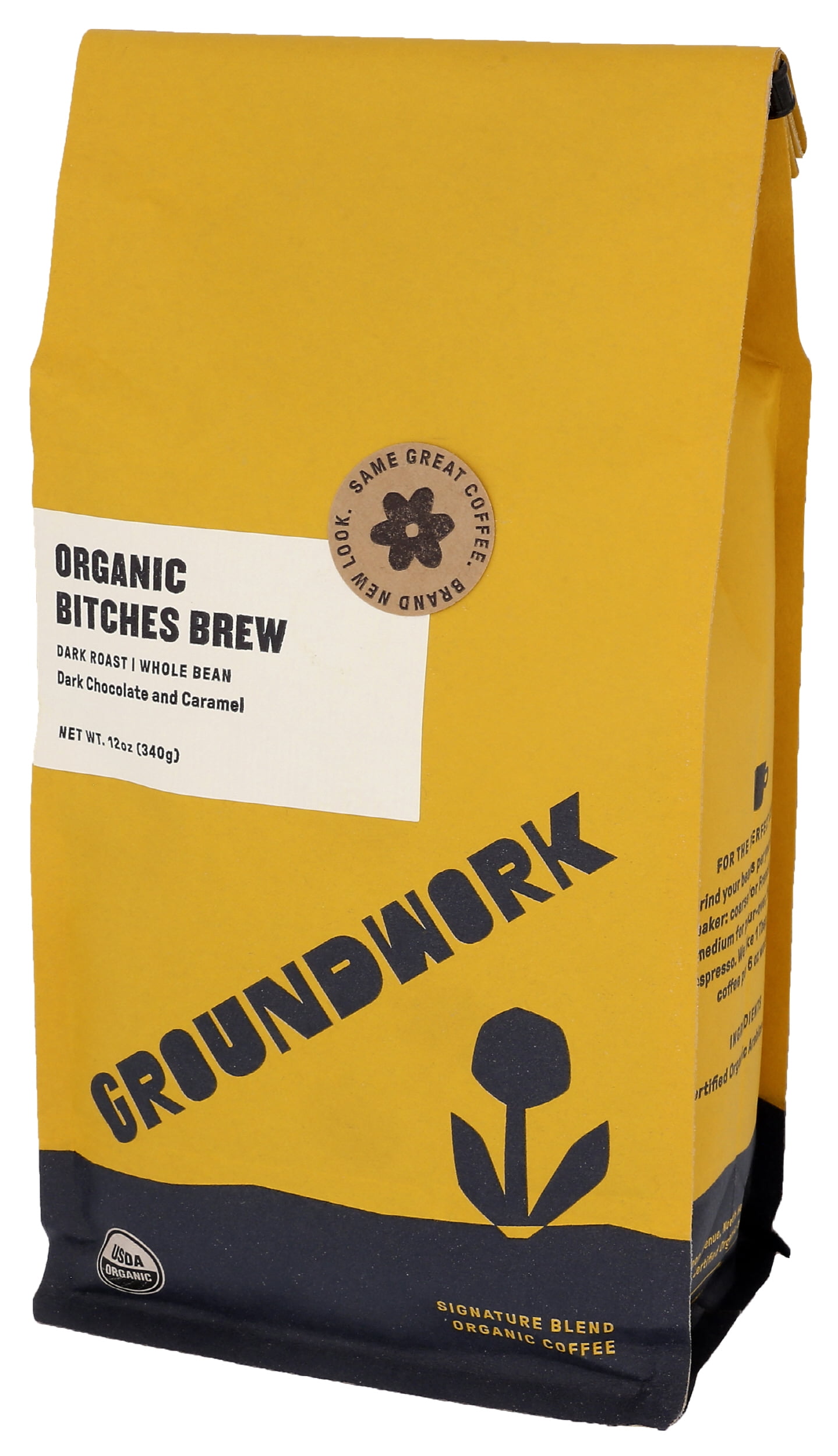 Groundwork® Organic Whole Bean Coffee 12 Ounce Pack Of 6