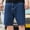 Dark Blue, variant on WIZUTIZ Men's Vintage Washed Jean Shorts Straight Leg Summer High Waisted Loose Fit Casual Denim Shorts with Pockets
