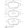 thumbnail image 2 of Balatas Delanteras marca brembo para Volkswagen Jetta S L5 2.5L 2014, 2 of 5