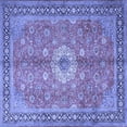 thumbnail image 1 of Ahgly Company Indoor Square Persian Blue Traditional Area Rugs, 4' Square, 1 of 4
