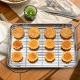 thumbnail image 4 of Wildone Stainless Steel Baking Set [2 Sheets + 2 Racks], Size 16 x 12 x 1 Inch, Non Toxic & Heavy Duty & Easy Clean, 4 of 8