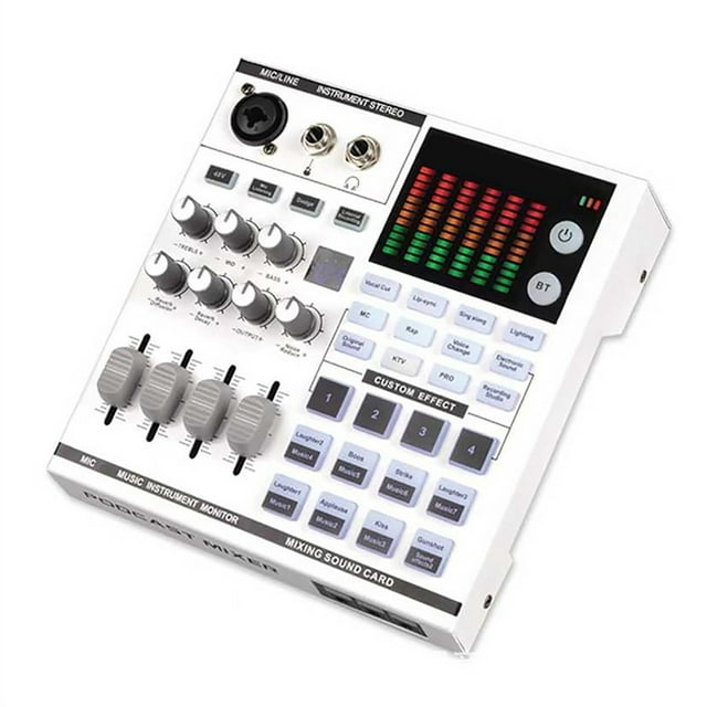 Live Sound Card for Broadcast Recording KTV Multifunctional Live Sound Card ,Easy to Operate