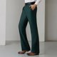 thumbnail image 2 of Pantalones de traje para hombre, drapeados, fluidos, de pierna ancha, con boca acampanada, ajustados, para oficina, para trabajo, de verano, acampanados, chinos, para hombre, sastrería elegante, 2 of 4