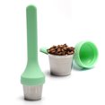 thumbnail image 3 of Paokuoon Tea Infuser Food Grade Tea Infuser Stainless Steel Tools with Silicone Handle for Teaware, 3 of 5