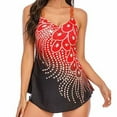 thumbnail image 2 of Christmas Clearance! Borniu Swimsuit Clearance! Womens Swimsuits Sexy Bikini Split Two-piece Beach Swimsuit With Bra Swimsuit, 2 of 3