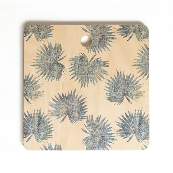 Society6 Schatzi Brown Sun Palm Chambray Square Cutting Board