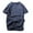 Navy, variant on Mens Plain T Shirt Cotton Shirt for Men Men's Casual Notched V Neck T-Shirts Cotton Linen Slim Fit Lightweight Short Sleeve Side Split Tops Solid Color Buttons Tees