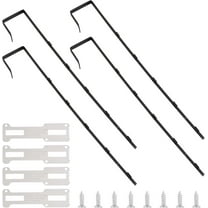 Over-The-Door Mirror Hanger, Adjustable, Black, 1.7'' Depth